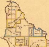 1858 Snedecor drawing of Page Harris Land; Courtesy Library of Congress.