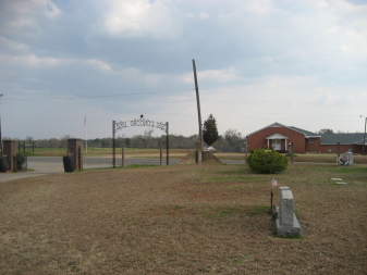 Concord Cemetery facing highway
