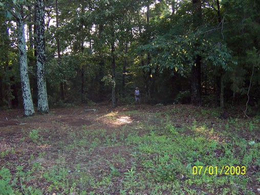 Slave section at back of cemetery